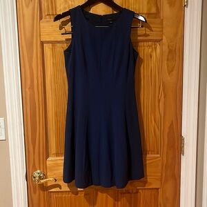 Theory size 2 blue dress. A-line. I'm 5'6 and sits above knee.
